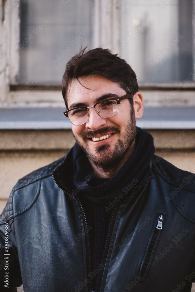 Portrait of a Handsome Man Smiling
