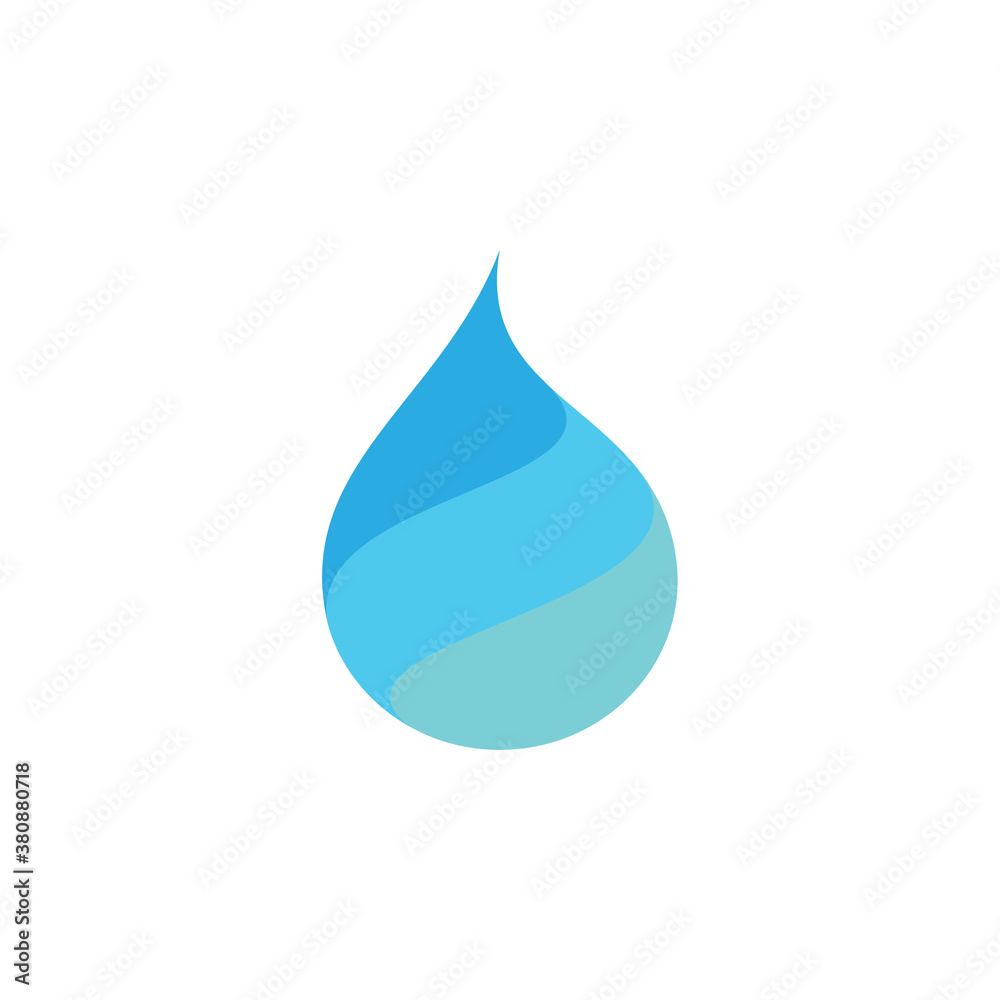 3D water drop logo design vector 3D water drop logo design vector