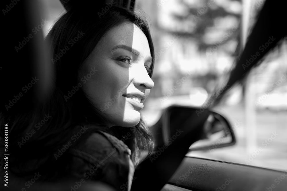 Woman in car Woman in car