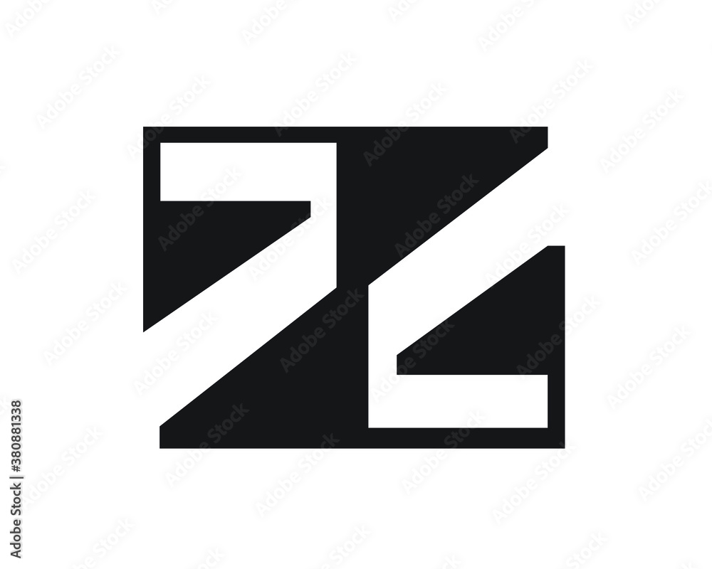 b and z logo designs Stock Vector Adobe Stock