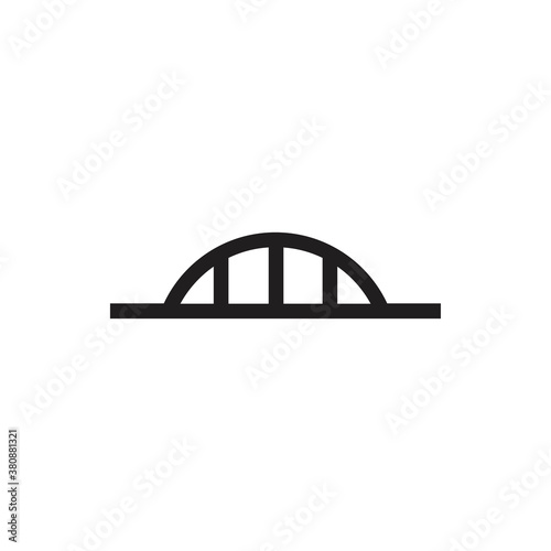 Bridge icon logo design vector