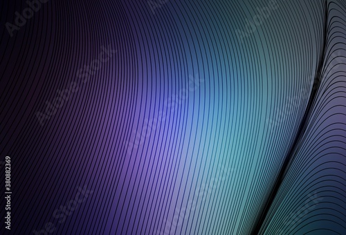 Dark Pink, Blue vector pattern with curved lines.
