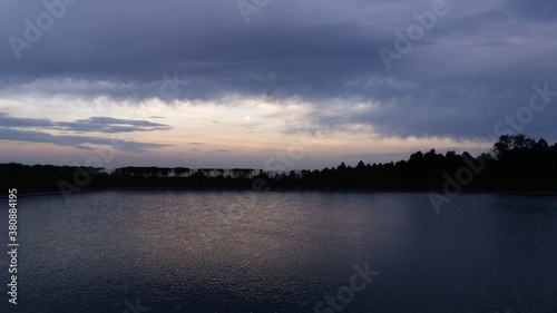 sunset over the lake © Anggi