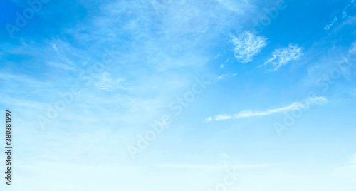 Fototapeta Naklejka Na Ścianę i Meble -  Sky nature background concept: Natural sky beautiful blue and white texture background
