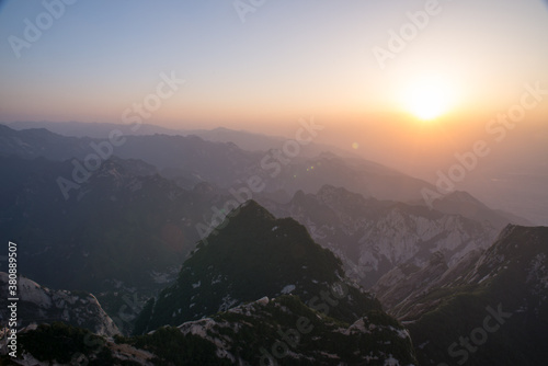 Fototapeta Naklejka Na Ścianę i Meble -  Huashan or Hua Mountain, Shaanxi, China