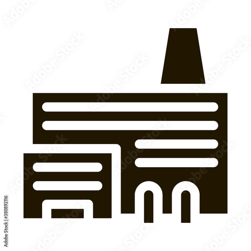 Industry Factory Metallurgical Icon Vector . Contour Illustration