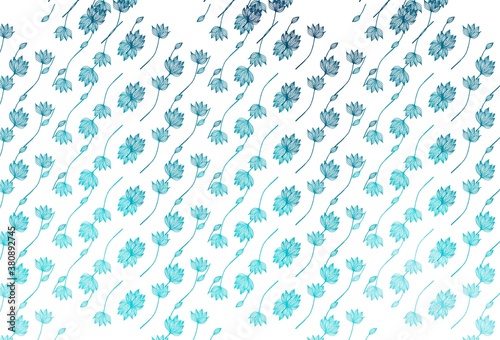 Light BLUE vector hand painted background.