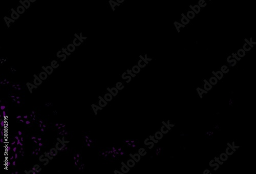 Dark Purple vector pattern with chaotic shapes.