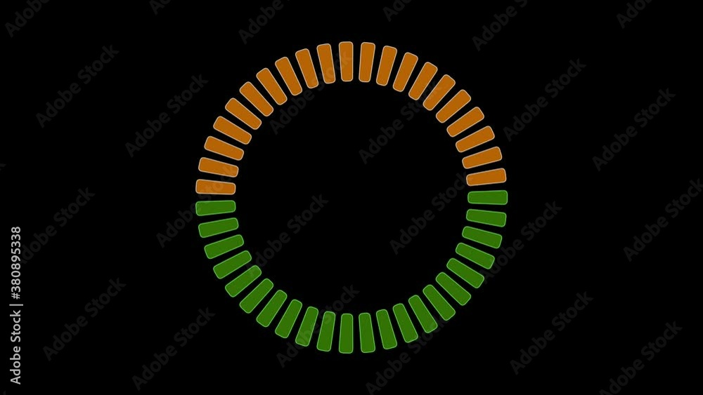 a simple loading style 2d graphic overlay designed to indicate an unlocking or loading mechanism,