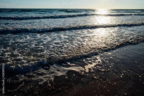 sunlight on the beach, beautiful natural seascape