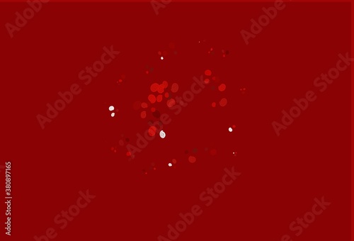 Light Red vector template with liquid shapes.