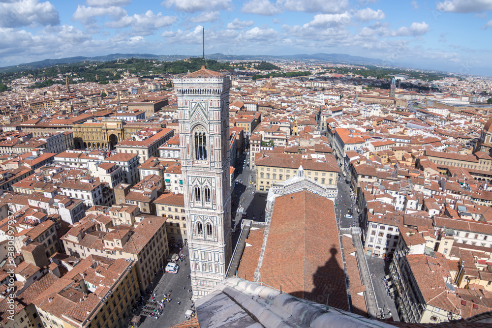 View from the top of Cathedral of Santa Maria del Fiore, Florence, Italy
