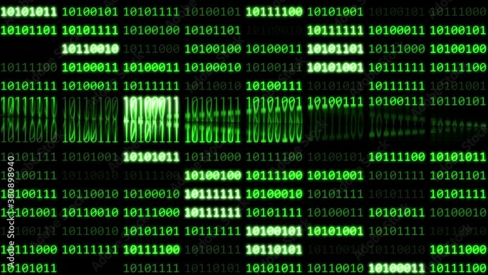Data Digital Binary Code animation Data Digital Binary Code animation