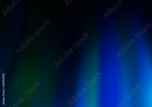 Dark BLUE vector template with liquid shapes. Glitter abstract illustration with wry lines. New composition for your brand book.