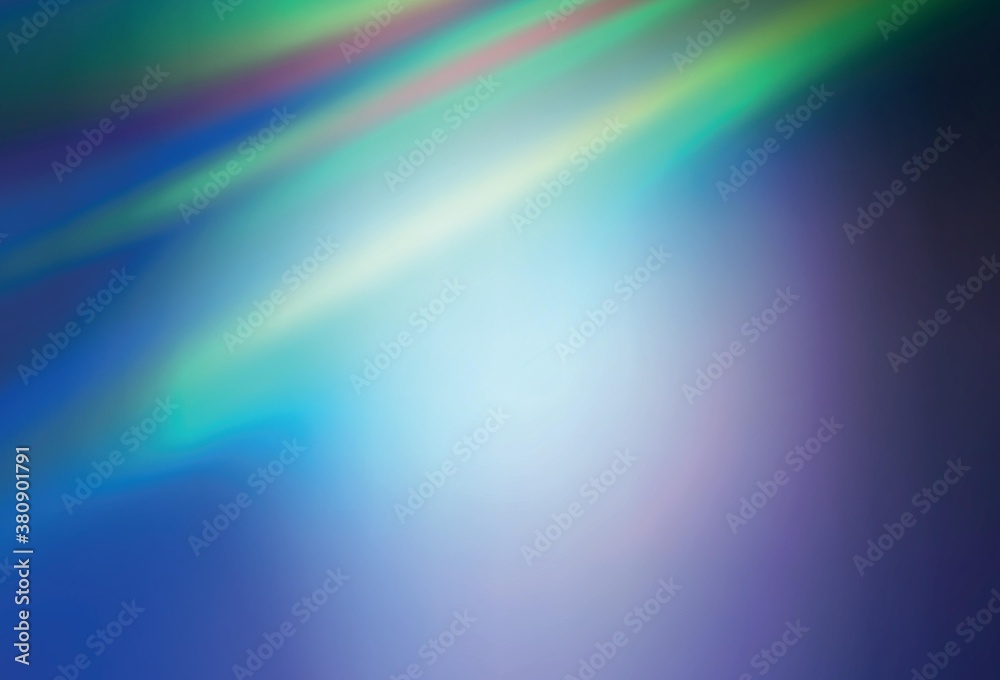 Fototapeta premium Light Blue, Green vector glossy abstract background.