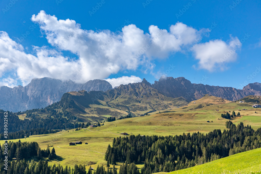 Blick über die Seiser Alm, Alpe di Siusi, Südtirol Blick über die Seiser Alm, Alpe di Siusi, Südtirol