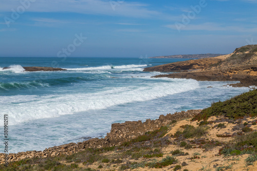 Atlantic rocky coast view
