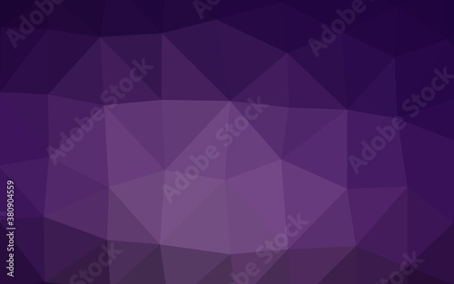 Dark Purple vector low poly cover. Creative illustration in halftone style with gradient. Elegant pattern for a brand book.