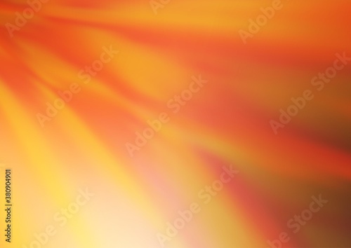 Light Orange vector abstract bokeh pattern. Colorful abstract illustration with gradient. A completely new template for your design.