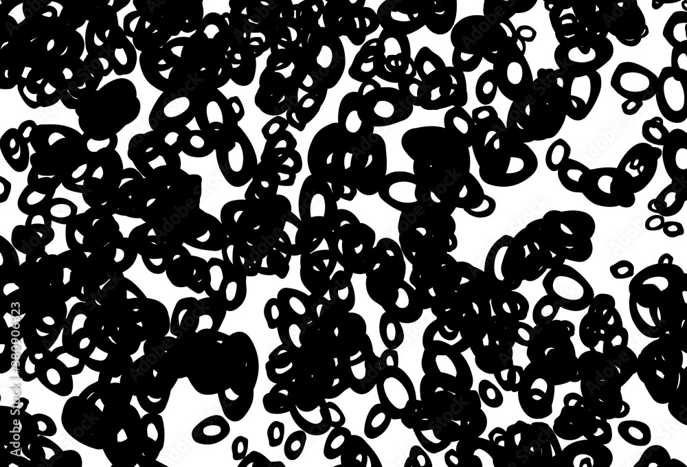 Black and white vector template with circles. Black and white vector template with circles.