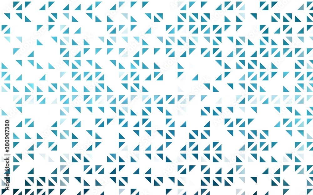 Light BLUE vector template with crystals, triangles. Triangles on abstract background with colorful gradient. Template for wallpapers.