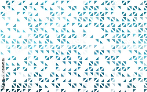 Light BLUE vector template with crystals  triangles. Triangles on abstract background with colorful gradient. Template for wallpapers.