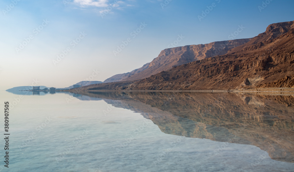 Dead Sea Ein Bokek reflection middle of the day
