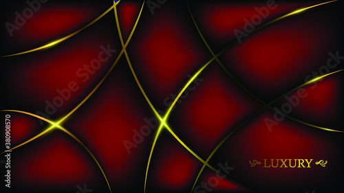 Red Dark background, strapped with gold wire, flickering, add a touch of luxury.