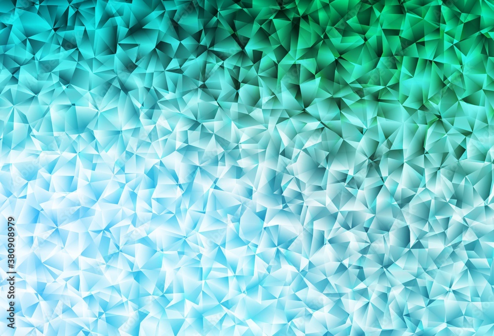 Light Green vector low poly layout. Light Green vector low poly layout.