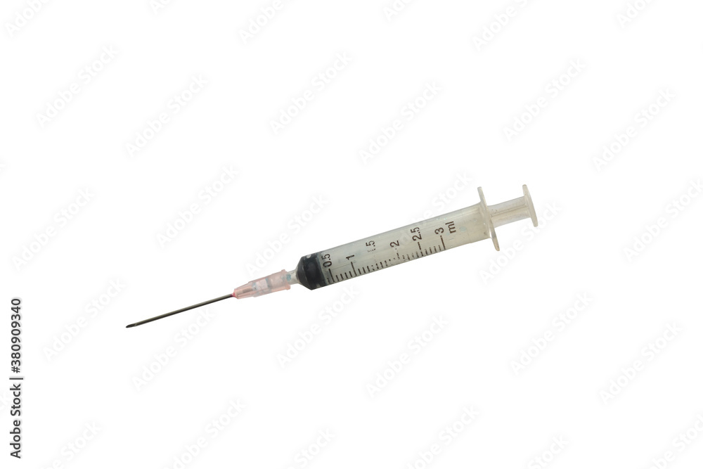 Fototapeta premium syringe isolated on white