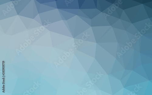 Light BLUE vector polygonal pattern. Shining colored illustration in a Brand new style. Template for your brand book.