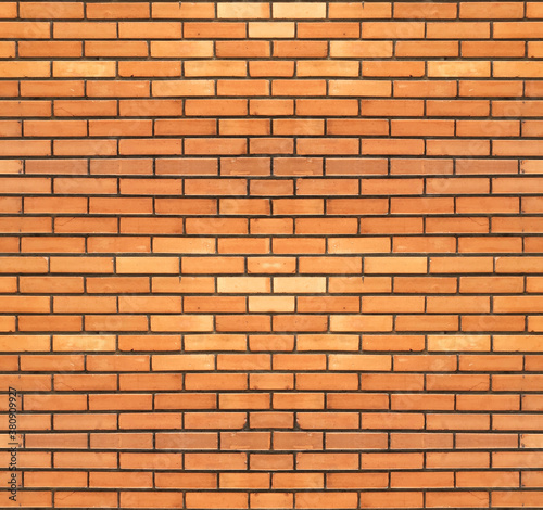 Red simple brick wall background.