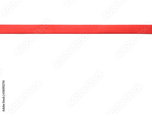 Free Download Red ribbon on white background with copy space for your text. - GFXLoad