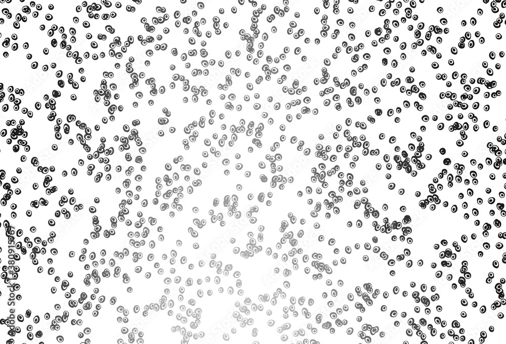 Light Silver, Gray vector pattern with spheres.