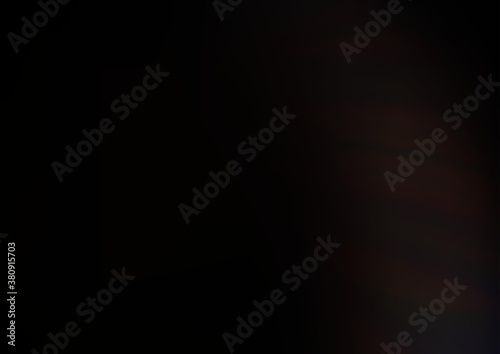 Dark Black vector blurred bright template. A vague abstract illustration with gradient. The template can be used for your brand book.