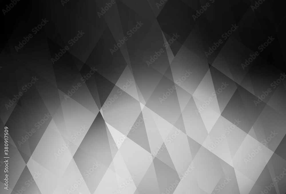 Obraz premium Dark Gray vector texture in rectangular style.