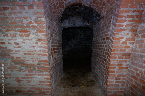 Strange entrance into a dark underground dongeon