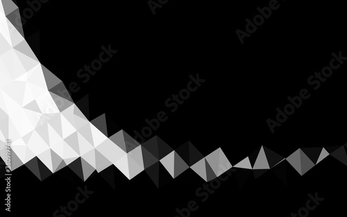 Light Silver, Gray vector low poly texture. Modern geometrical abstract illustration with gradient. New texture for your design.