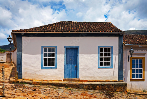 Obraz na płótnie Colonial house in Tiradentes, Minas Gerais, Brazil w salonie