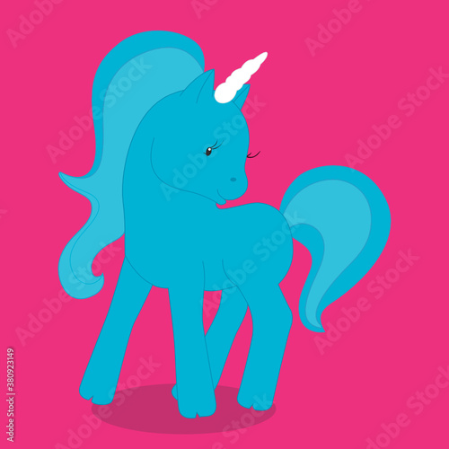 ponies-unicorn blue
