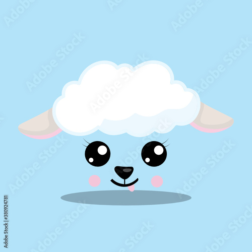 SHEEP-SMILEY-CUTE © Prettygrafik