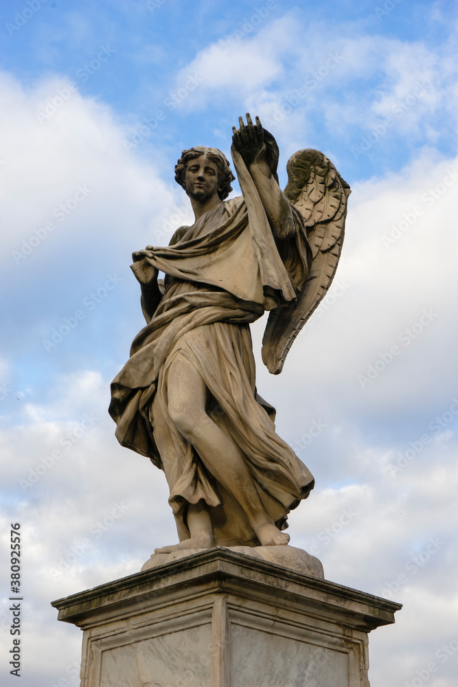 Fototapeta premium Angel sculpture on St. Angelo Bridge