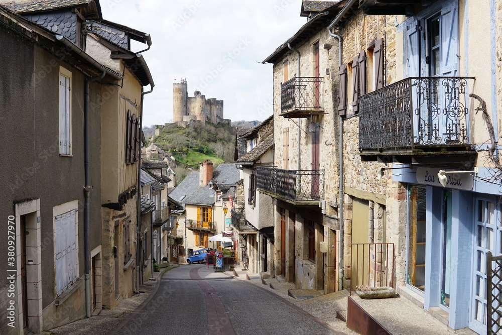The street in Najac, France