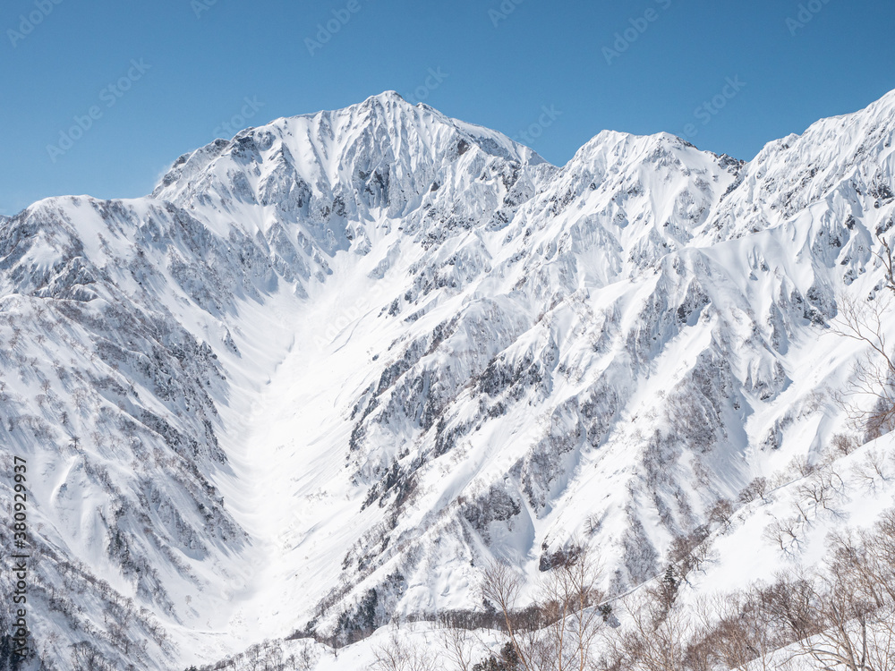 Obraz premium 冬登山 北アルプス