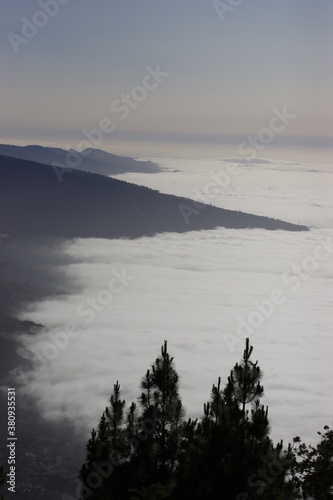 vista de cima de o teide
