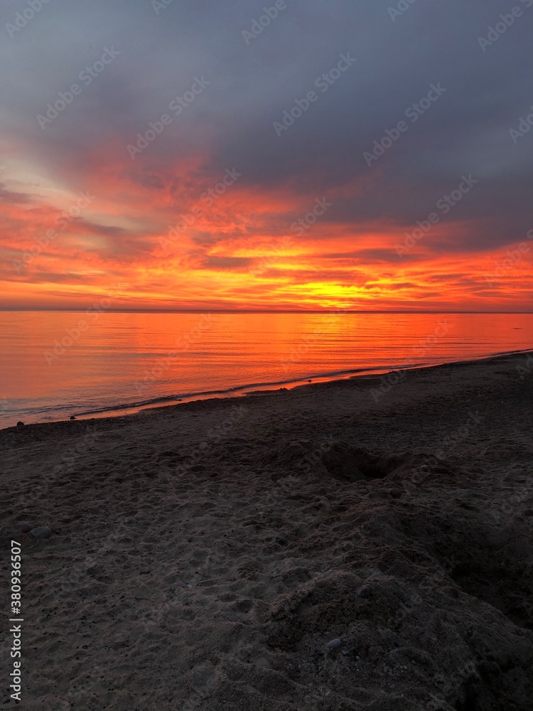 Fototapeta premium sunset on the beach