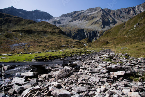 Mountain landscape in the Austrian Alps