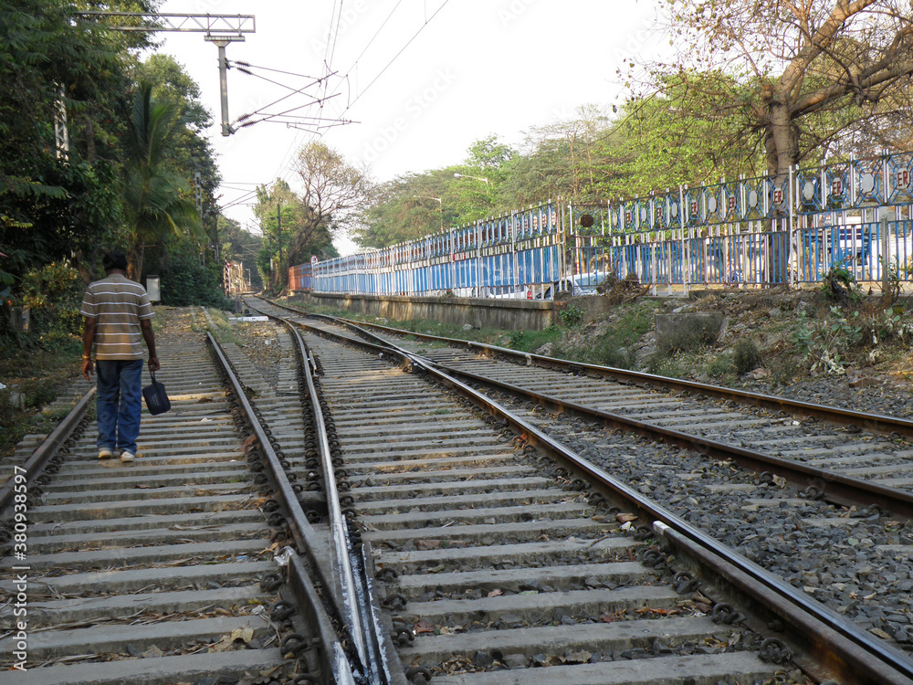 Railways track in Kolkata, West Bengal
