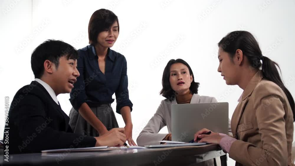 Angry Boss arguing Female and Male Employee For Bad Work Result, Sitting at Conference Table in the Office, Emotional business team having an argument in a meeting. Angry Boss arguing Female and Male Employee For Bad Work Result, Sitting at Conference Table in the Office, Emotional business team having an argument in a meeting.