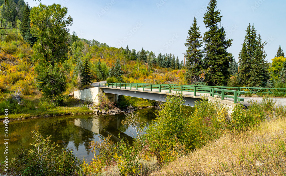 Bridge over a stream Bridge over a stream